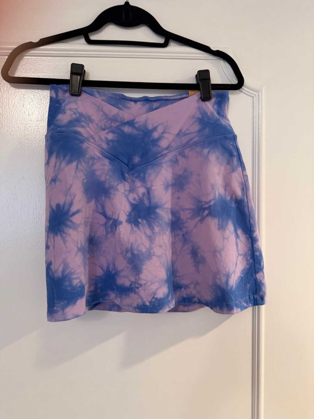 PINK Victoria's Secret Lavender and Blue Tie-Dye Skater Skirt